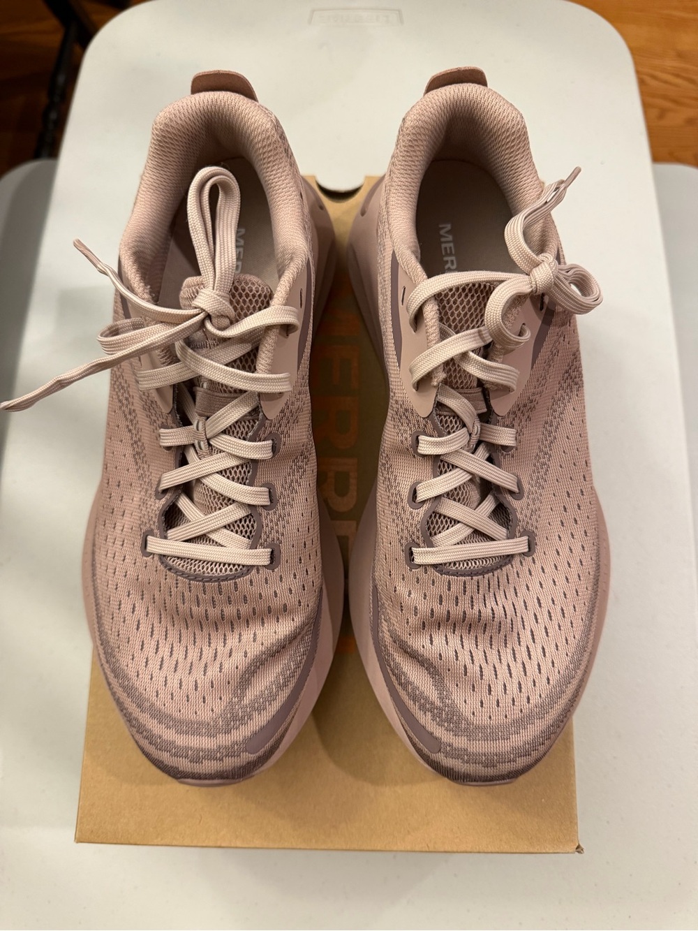 MERRELL Women’s Lightweight Pink Knit Sneakers
